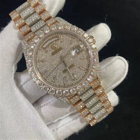 rolex moissanite